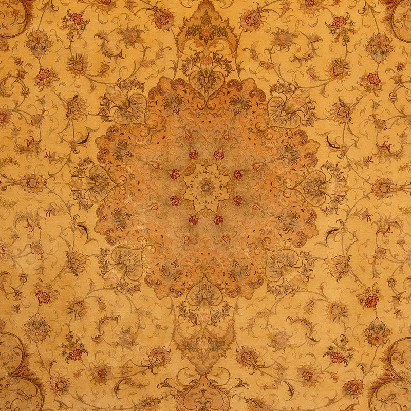 Persisk tæppe - Tabriz - Royal - 346 x 258 cm - guld