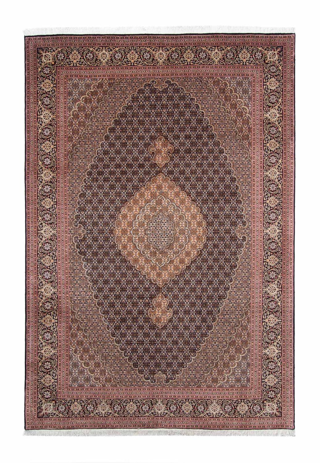 Persisk tæppe - Tabriz - 293 x 202 cm - mørkeblå