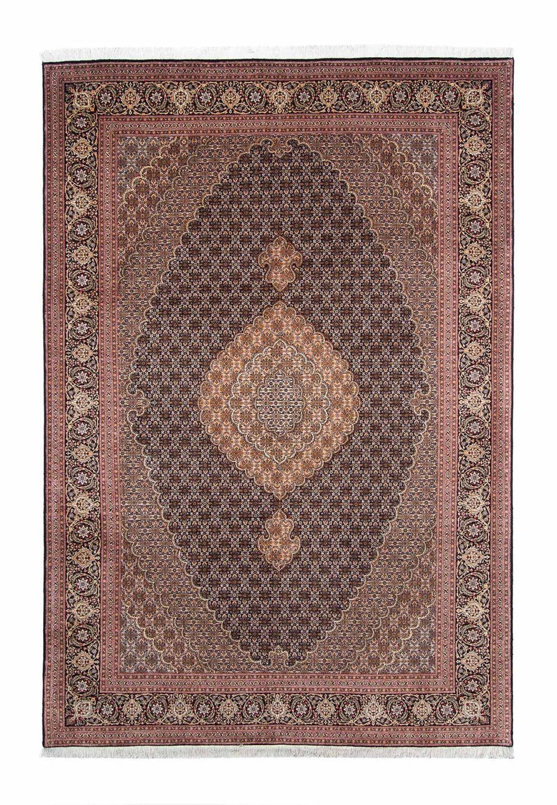 Persisk tæppe - Tabriz - 293 x 202 cm - mørkeblå
