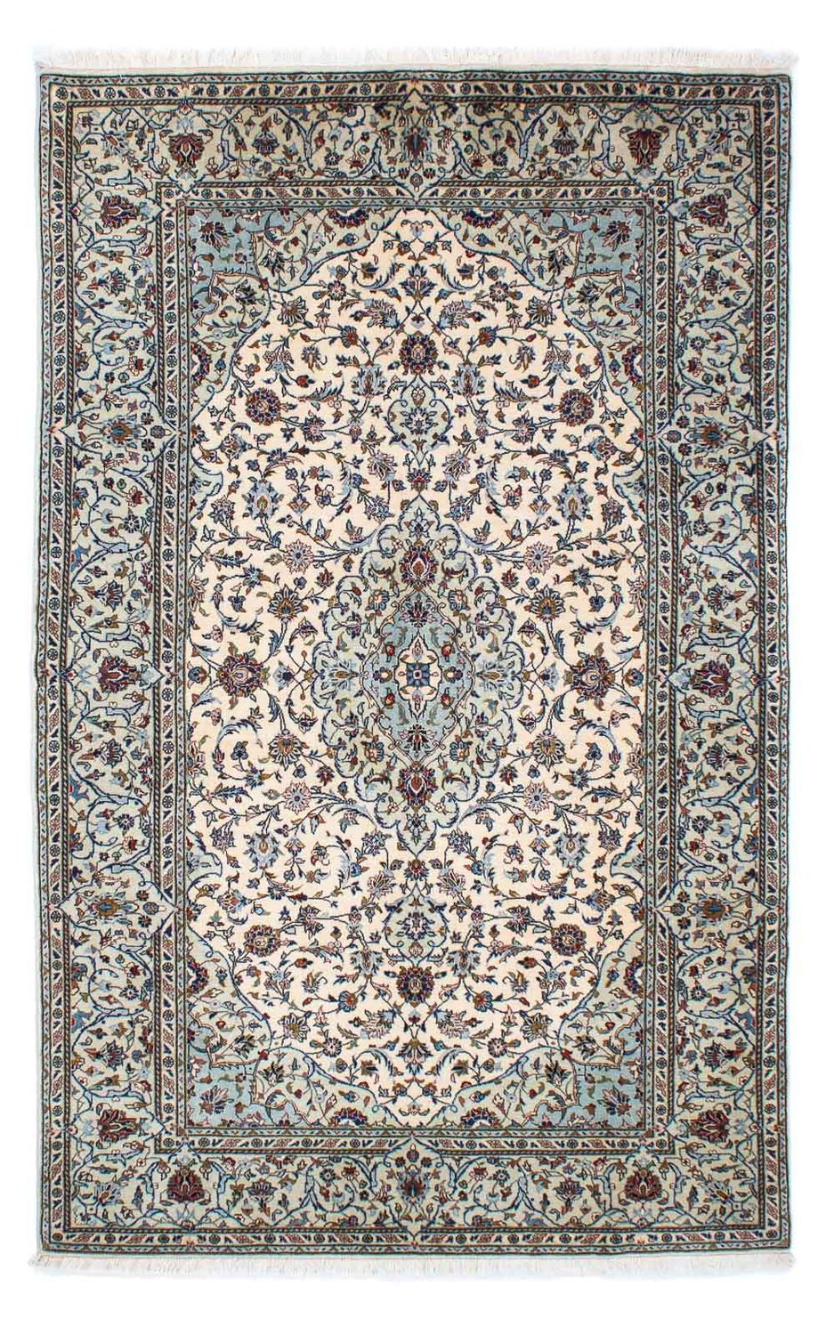 Persisk tæppe - Keshan - 216 x 136 cm - beige