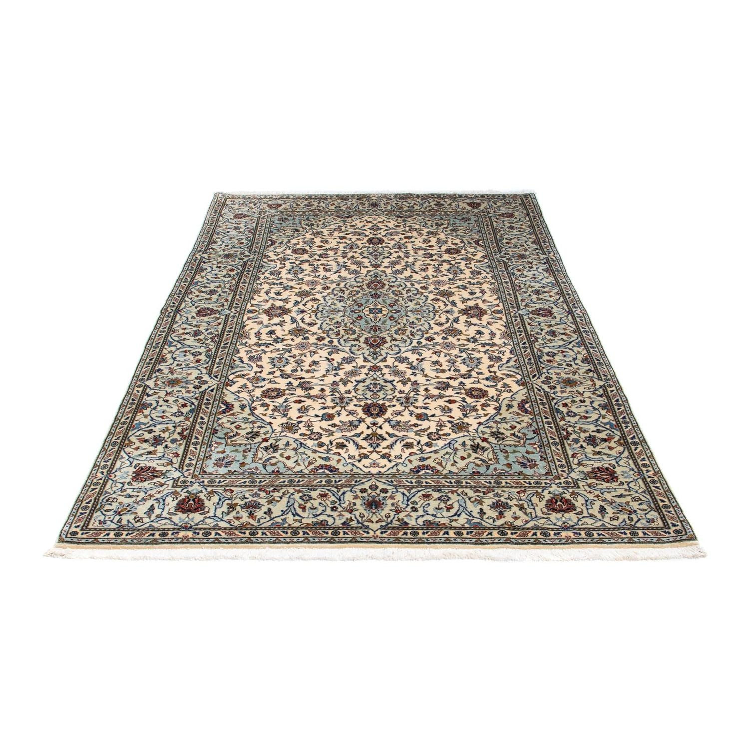 Persisk tæppe - Keshan - 216 x 136 cm - beige