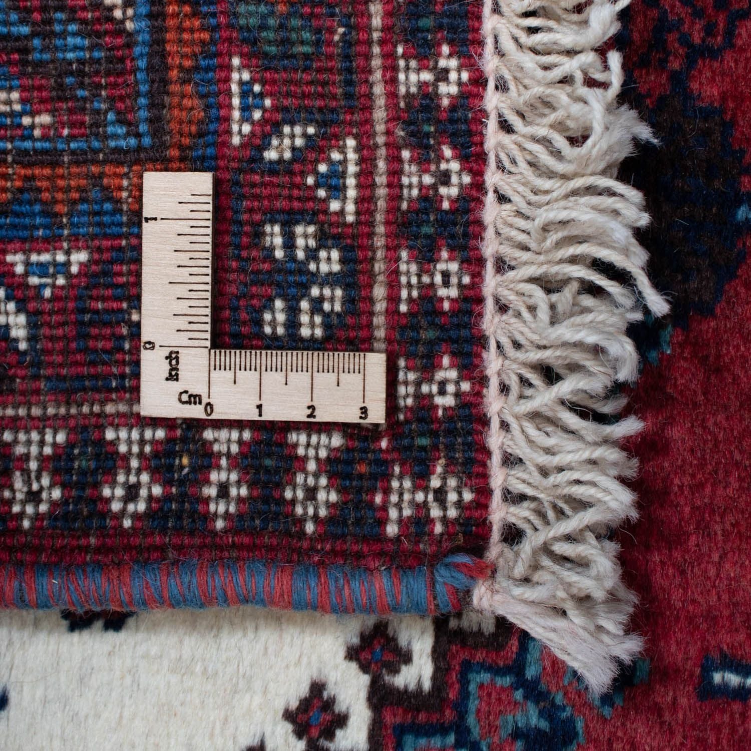 Persisk tæppe - Nomadisk - 320 x 205 cm - mørkerød