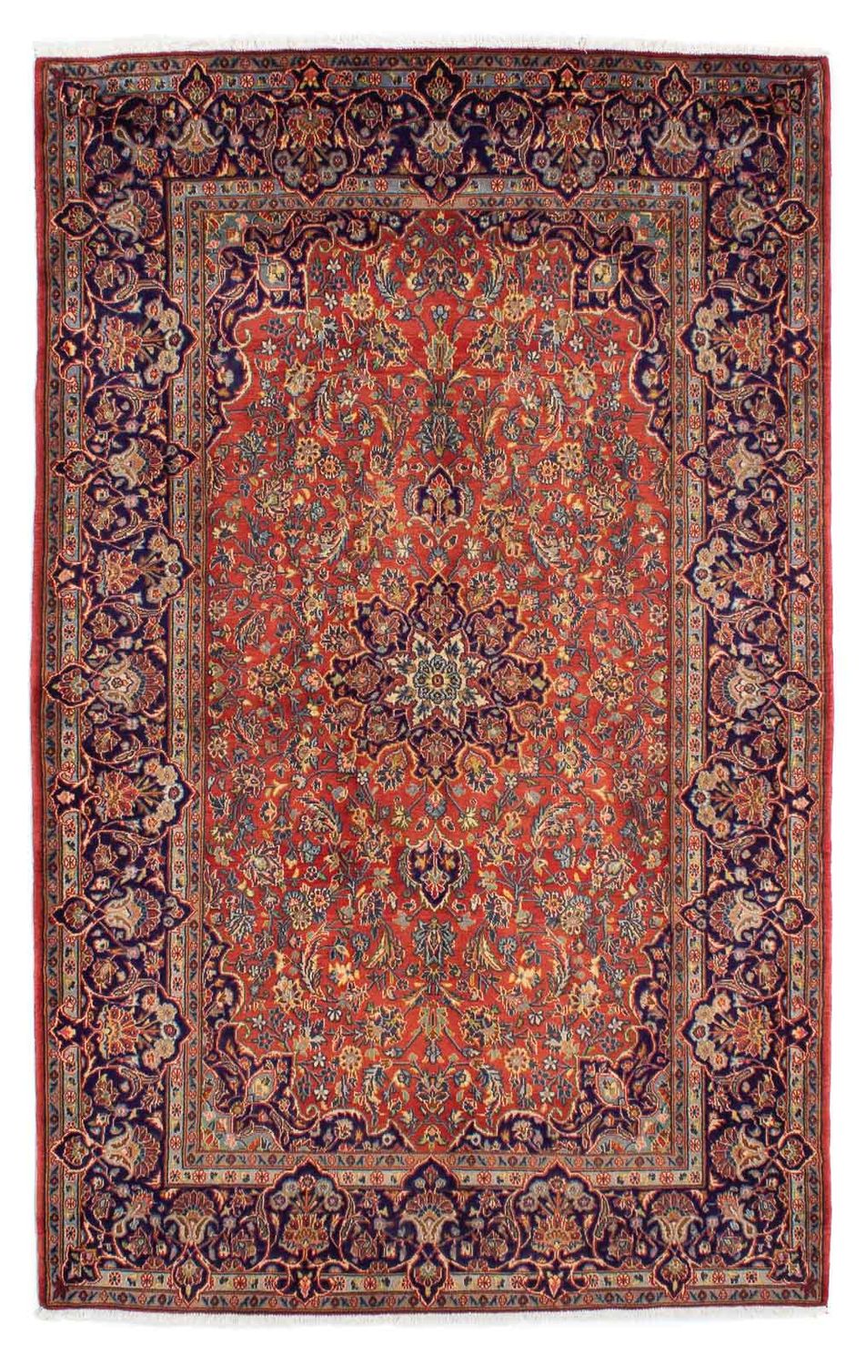 Persisk tæppe - Keshan - 222 x 140 cm - rust