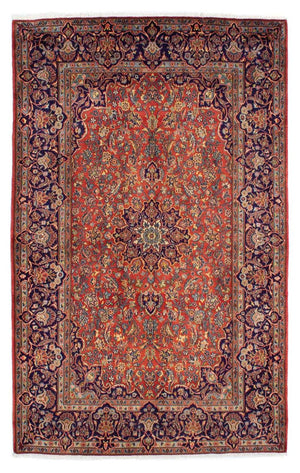 Persisk tæppe - Keshan - 222 x 140 cm - rust