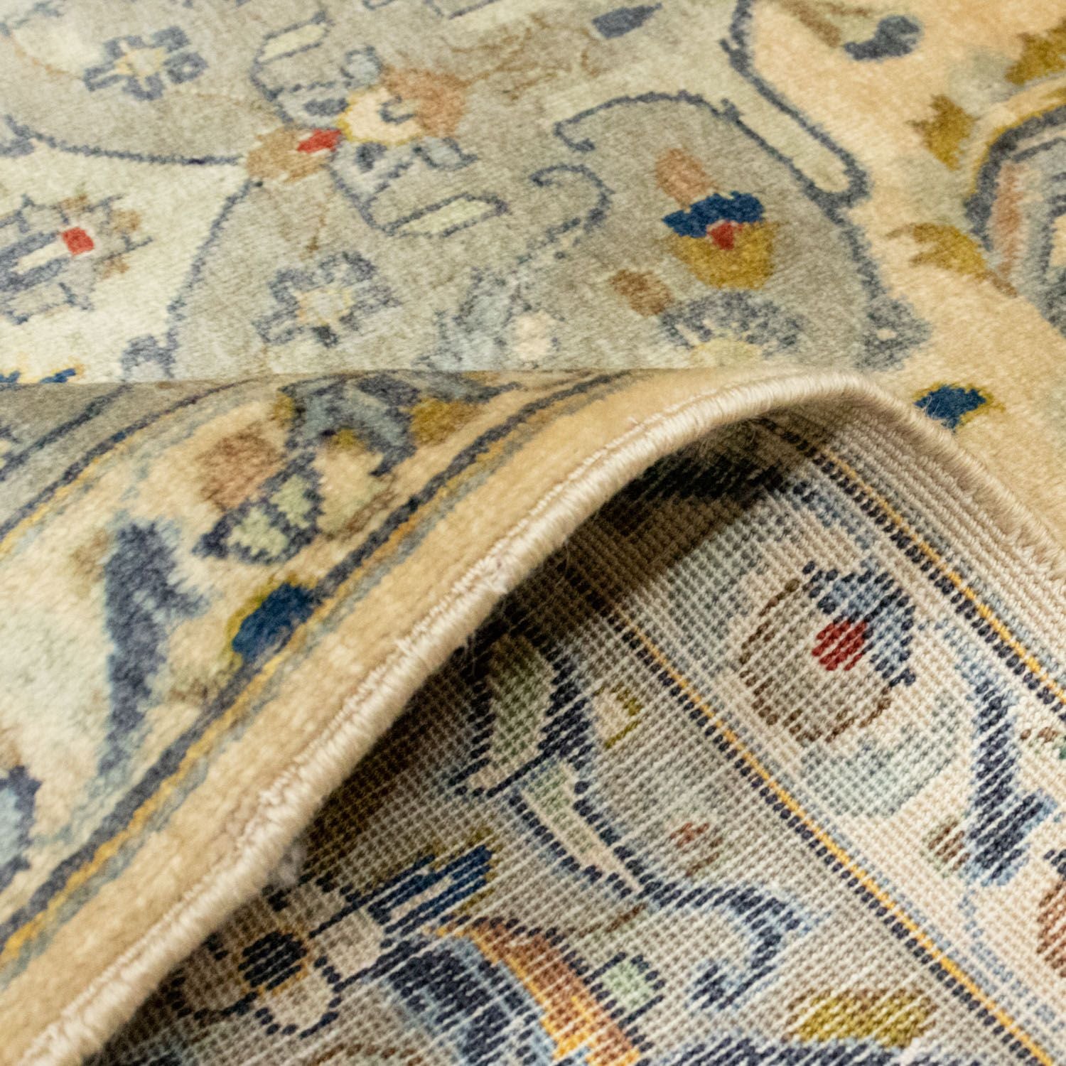 Persisk tæppe - Keshan - 212 x 150 cm - beige
