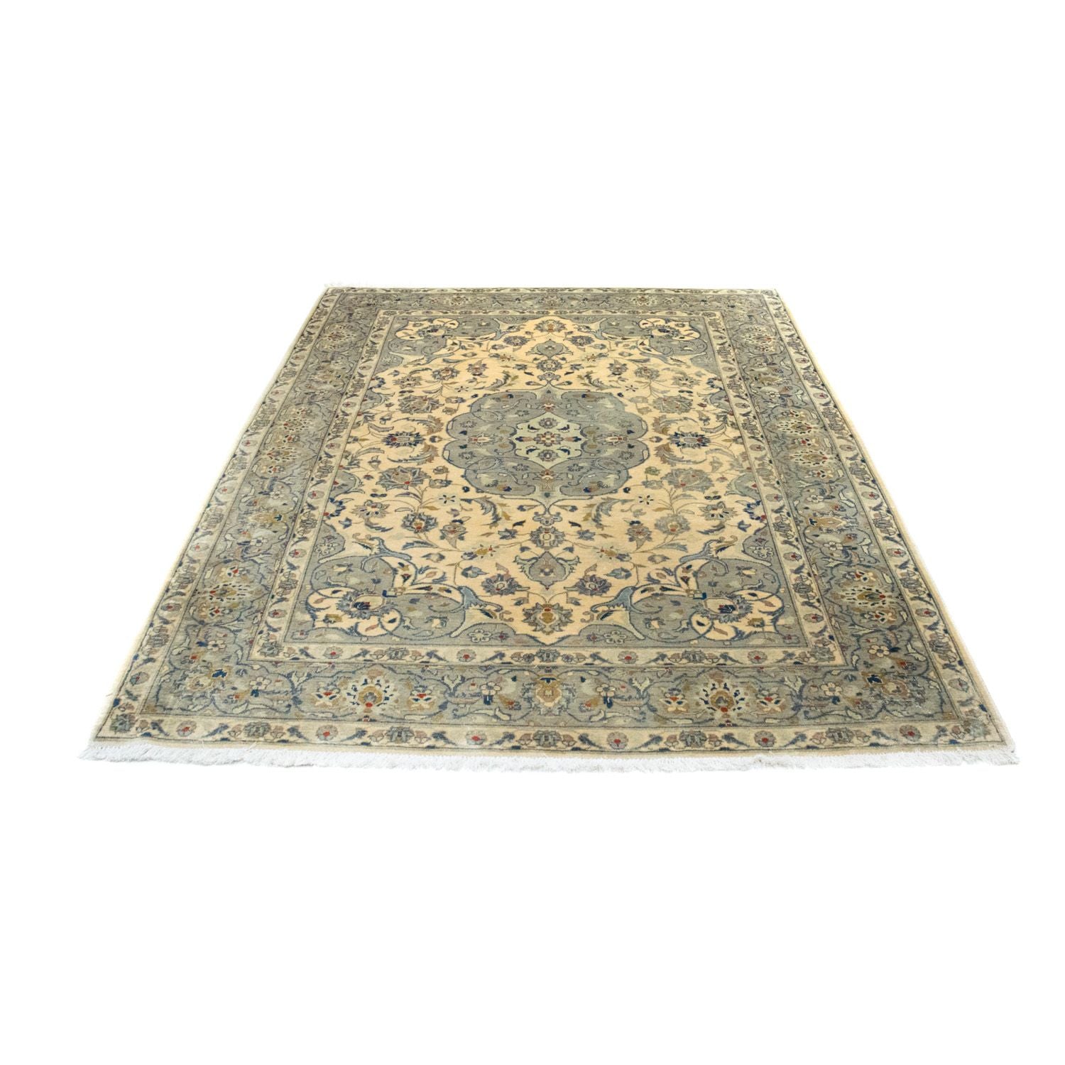 Persisk tæppe - Keshan - 212 x 150 cm - beige