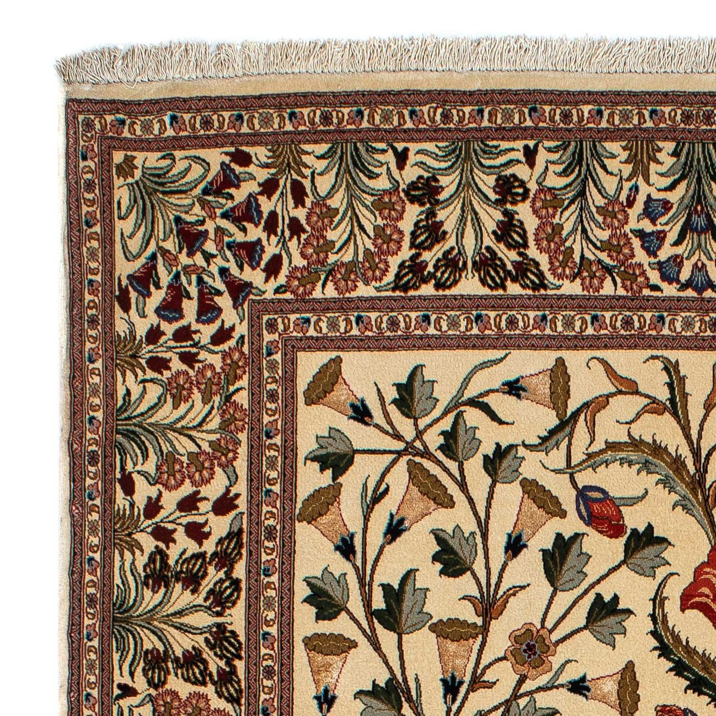 Qom Tæppe 209x136cm - Persisk tæppe
