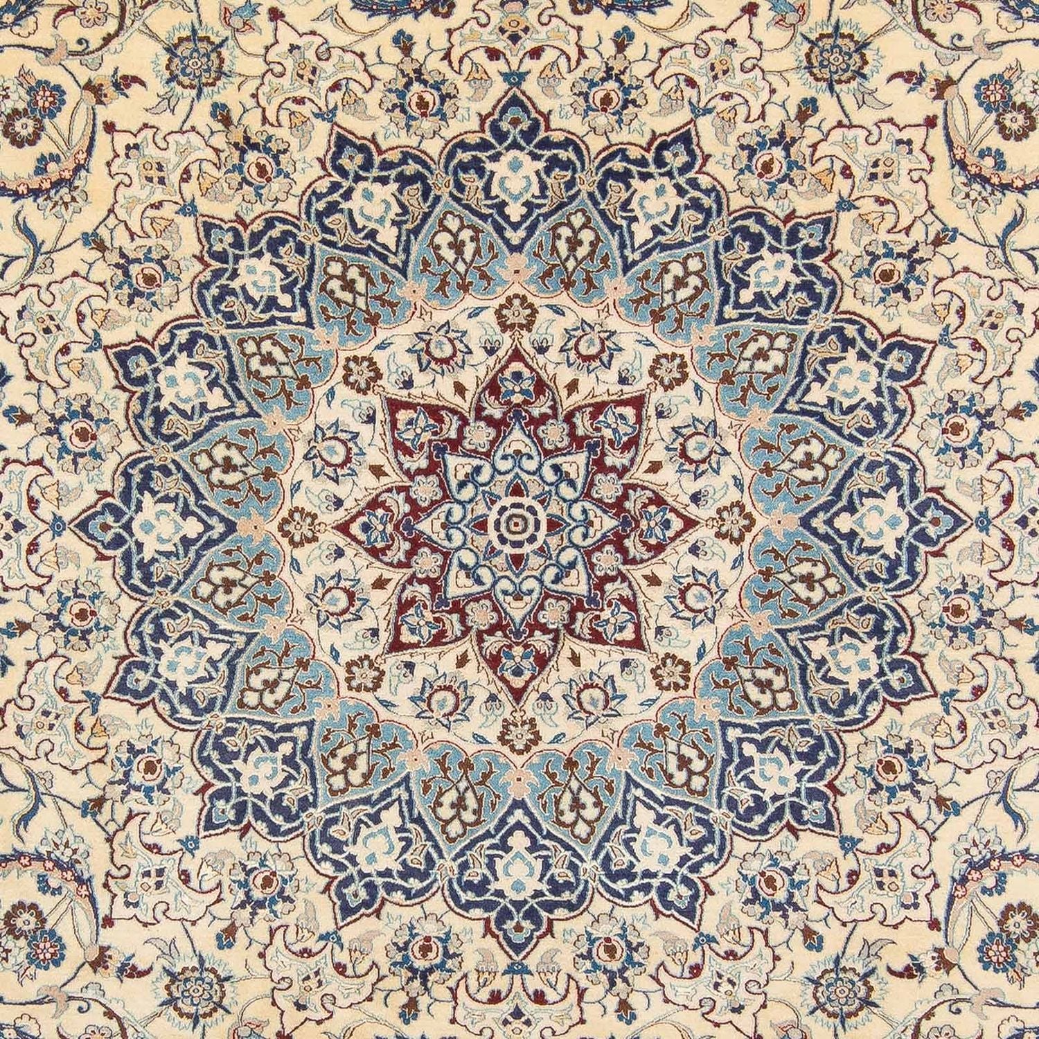 Persisk tæppe - Nain - 368 x 256 cm - beige