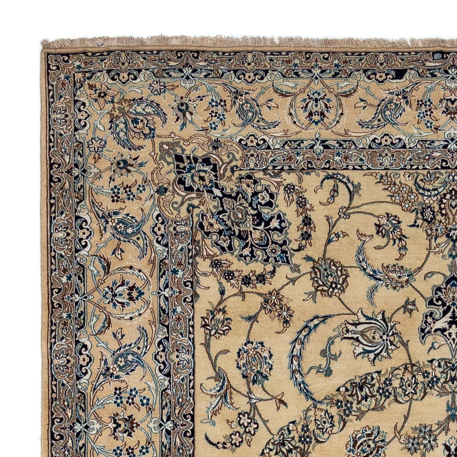 Persisk tæppe - Nain - 340 x 246 cm - beige