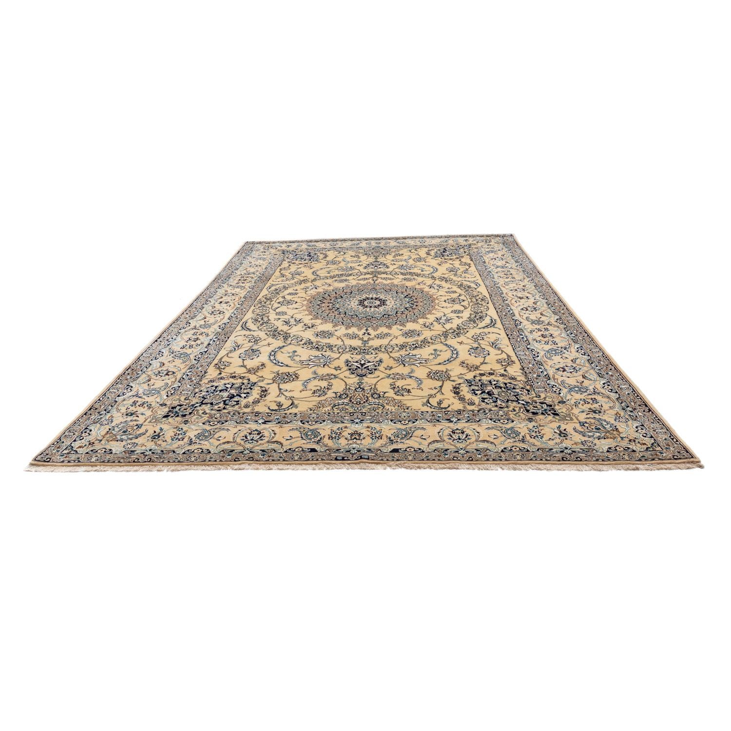 Persisk tæppe - Nain - 340 x 246 cm - beige