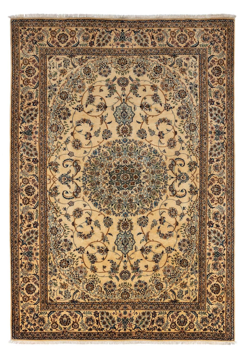 Persisk tæppe - Nain - 359 x 241 cm - beige