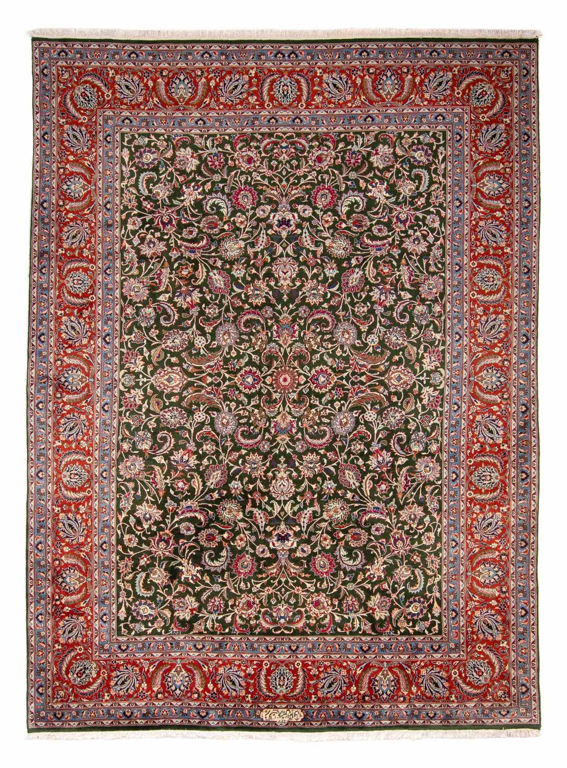 Persisk tæppe - Classic - 338 x 250 cm - mørkegrøn