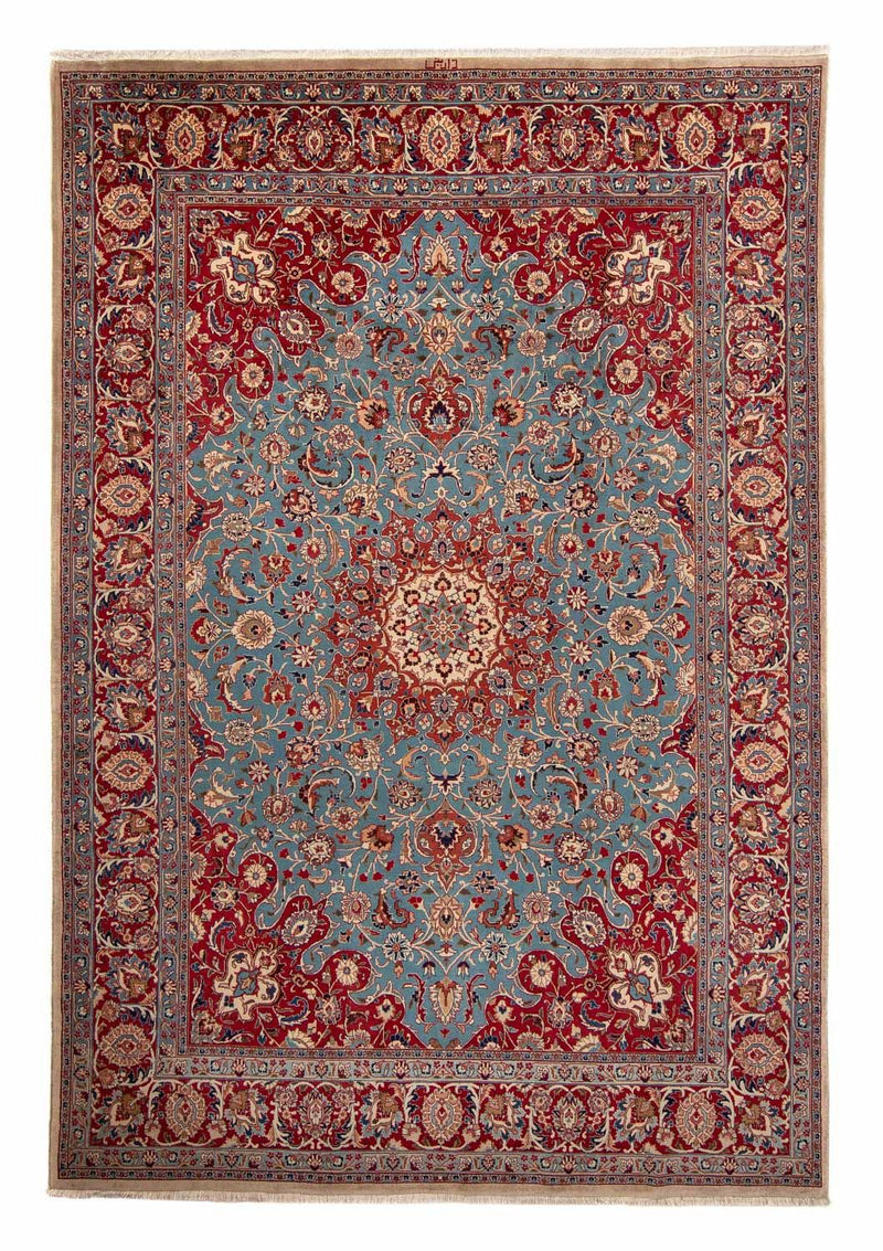 Persisk tæppe - Classic - 344 x 245 cm - turkis