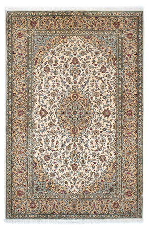 Persisk tæppe - Keshan - 216 x 142 cm - beige