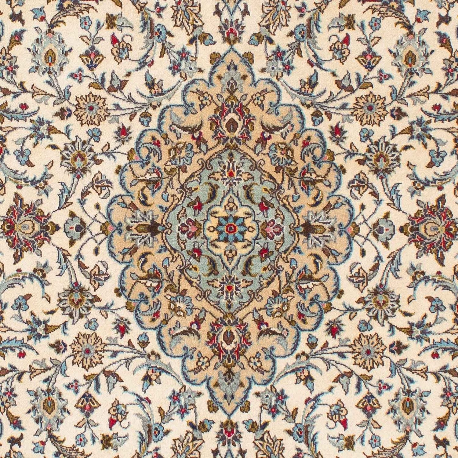 Persisk tæppe - Keshan - 216 x 142 cm - beige