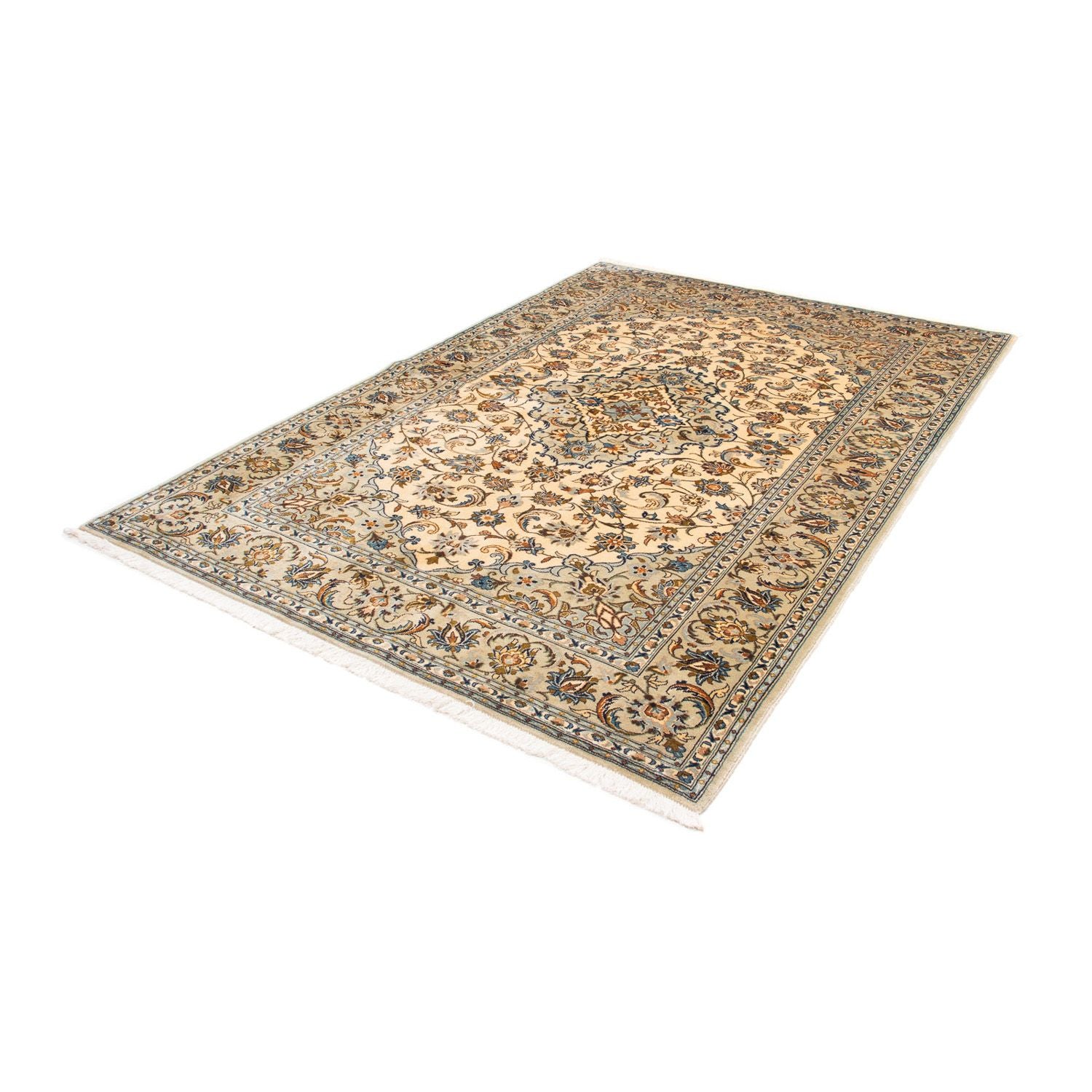 Persisk tæppe - Keshan - 238 x 162 cm - beige