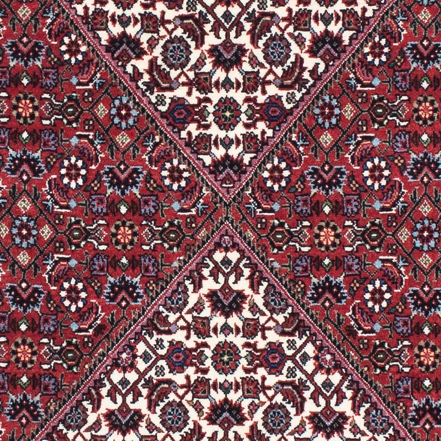 Løber Persisk tæppe - Bijar - 207 x 73 cm - lysrød