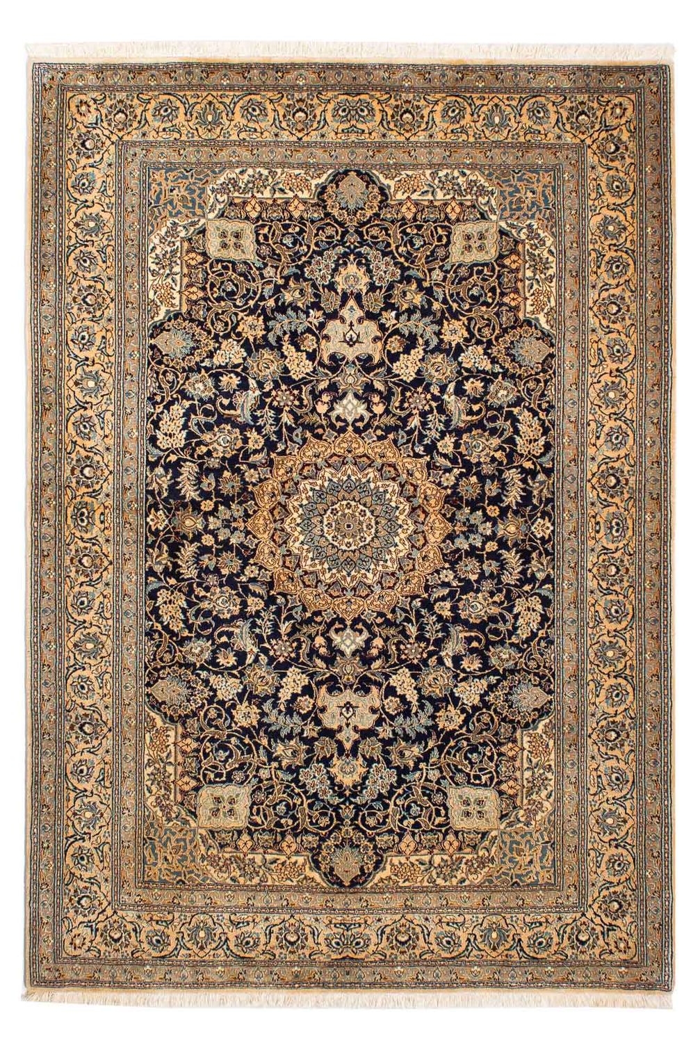 Persisk tæppe - Bijar - 202 x 140 cm - lys brun
