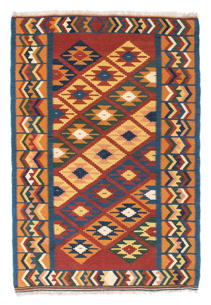 Kelim-tæppe - orientalsk - 152 x 98 cm - rust