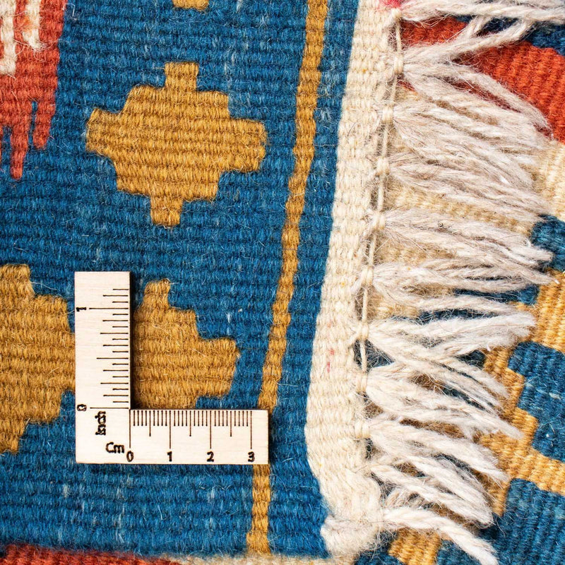 Kelim-tæppe - orientalsk - 145 x 100 cm - blå