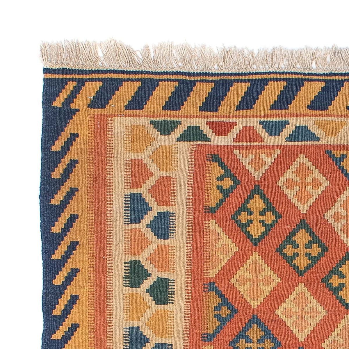 Kelim-tæppe - orientalsk - 155 x 108 cm - flerfarvet