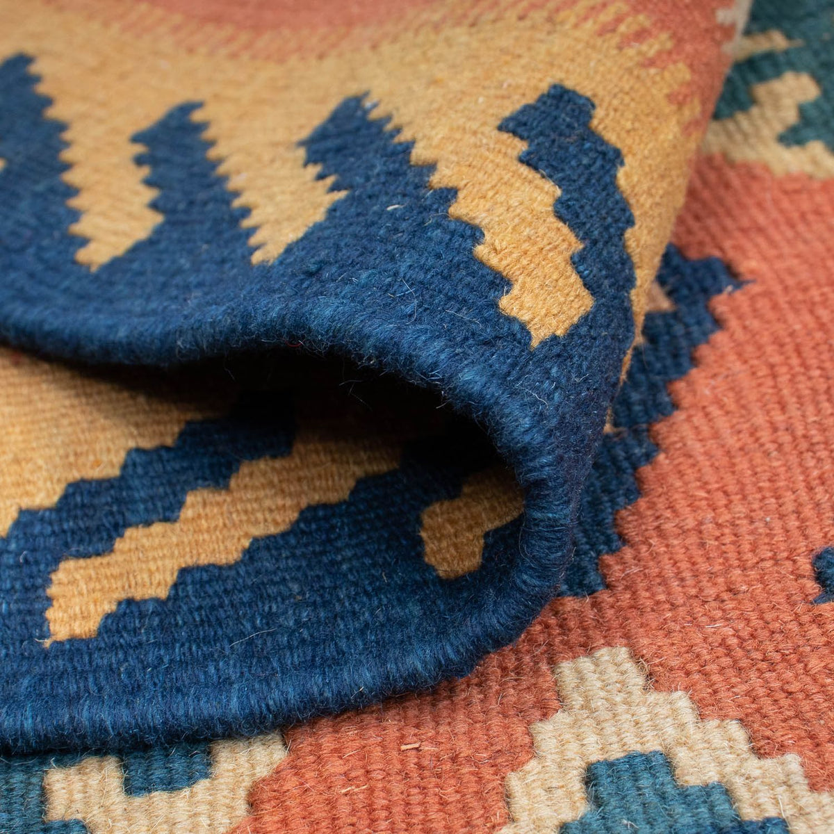 Kelim-tæppe - orientalsk - 155 x 108 cm - flerfarvet