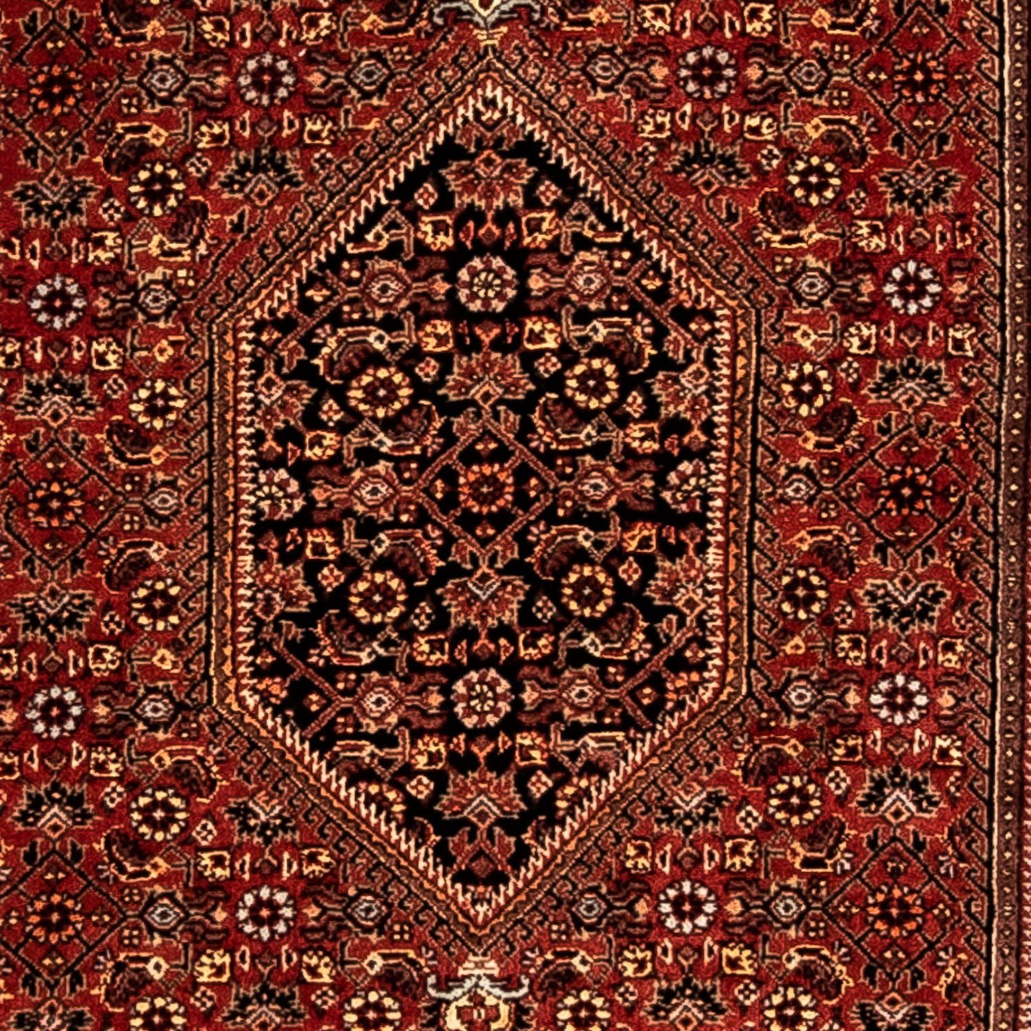 Løber Persisk tæppe - Bijar - 277 x 80 cm - mørkerød