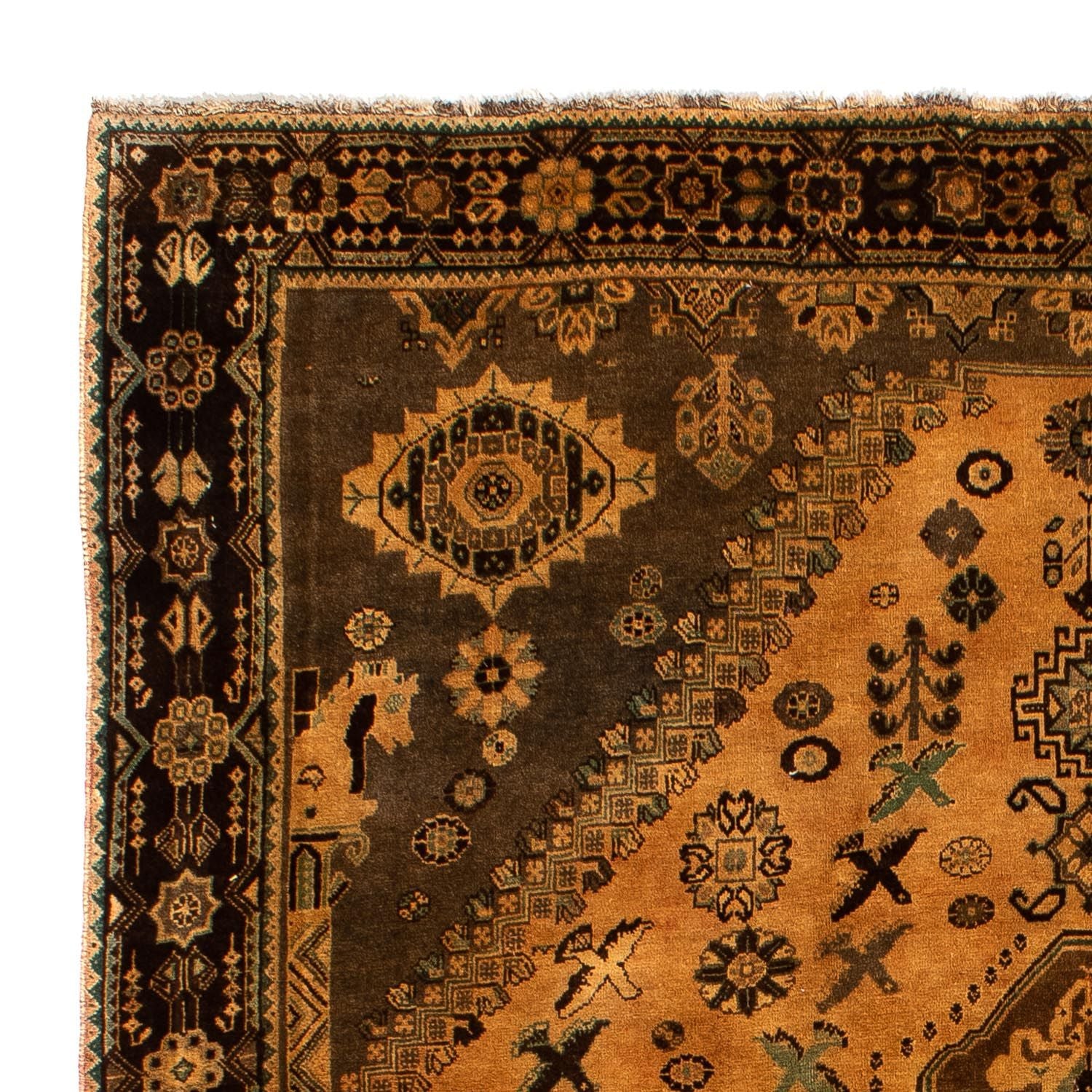 Persisk tæppe - Nomadisk - 300 x 207 cm - brun