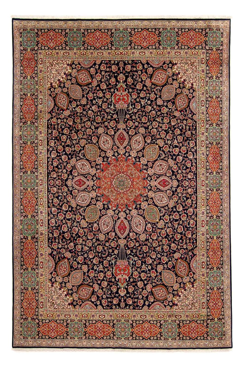 Persisk tæppe - Tabriz - 390 x 296 cm - lys brun