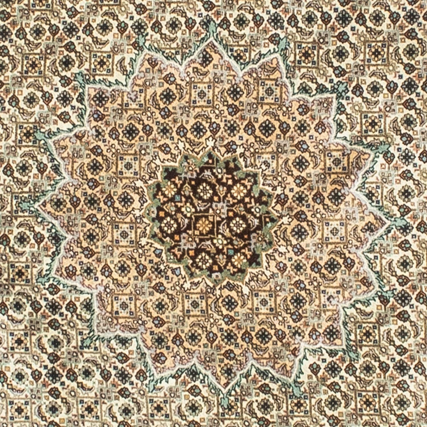 Persisk tæppe - Tabriz - Royal rundt  - 195 x 195 cm - beige