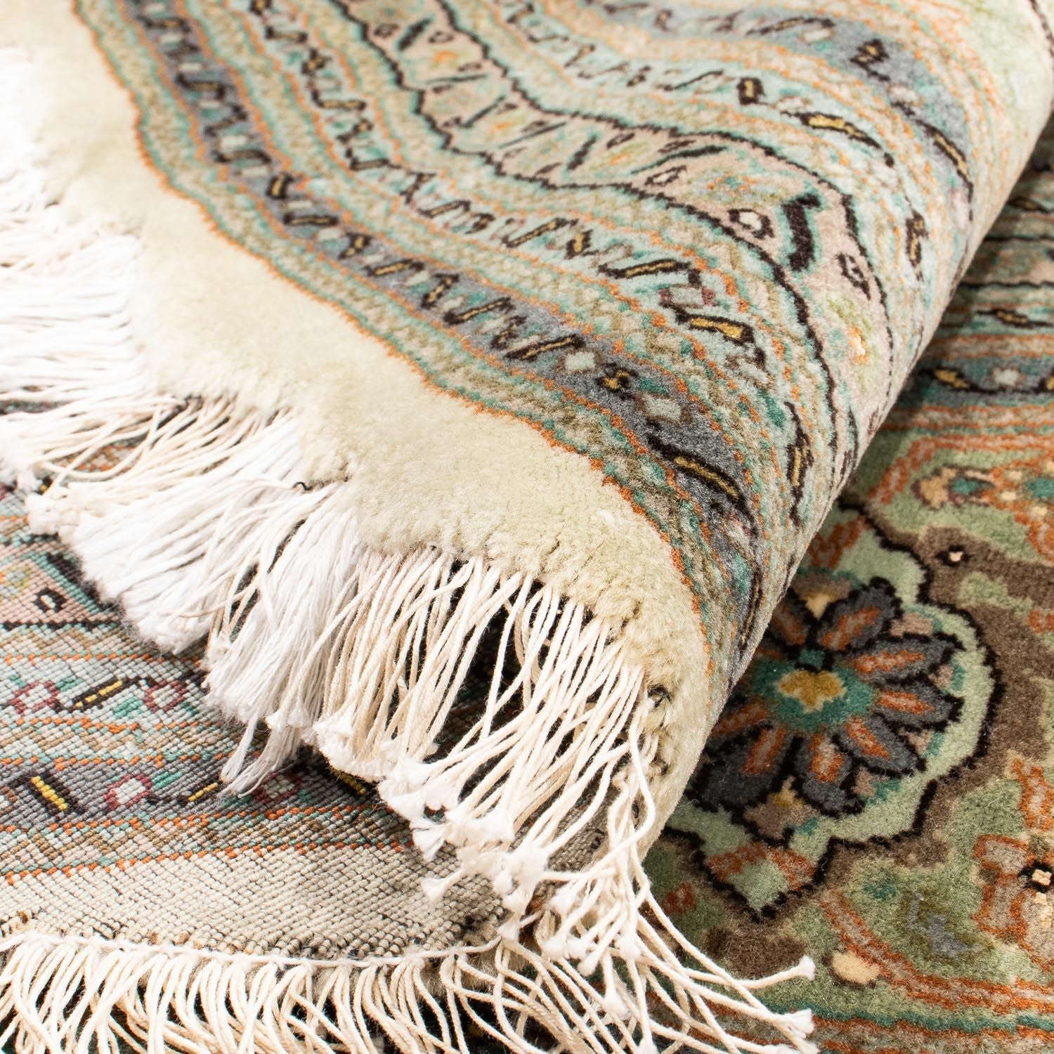 Persisk tæppe - Tabriz - Royal rundt  - 195 x 195 cm - beige