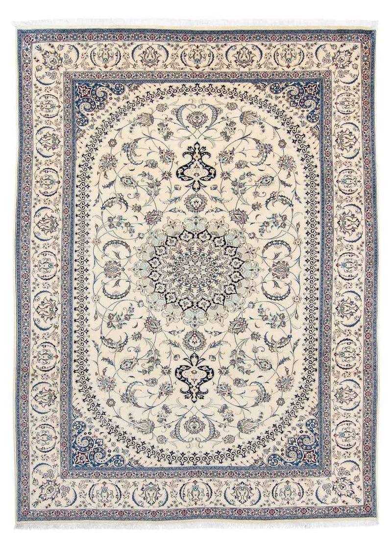 Persisk tæppe - Nain - Premium - 343 x 248 cm - beige