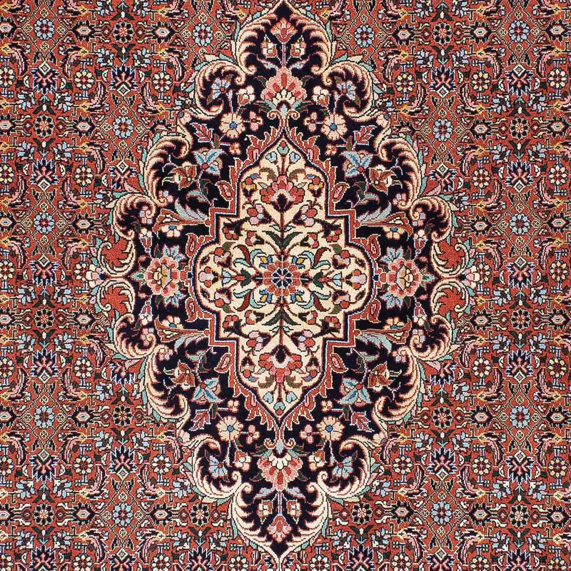 Persisk tæppe - Bijar - 210 x 130 cm - lysrød