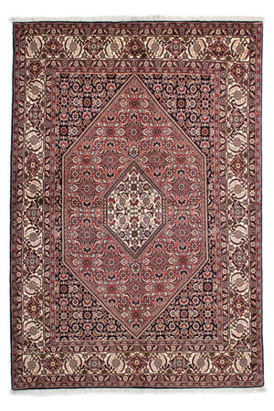 Persisk tæppe - Bijar - 214 x 140 cm - rød