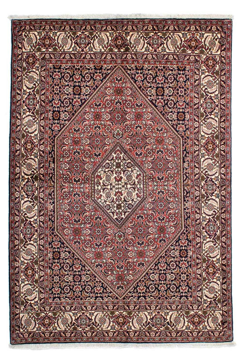 Persisk tæppe - Bijar - 214 x 140 cm - rød