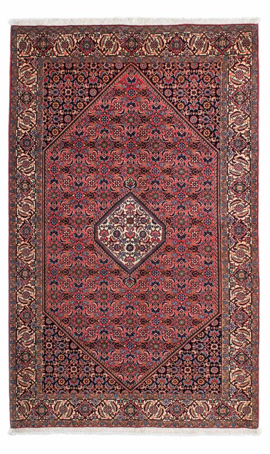 Persisk tæppe - Bijar - 232 x 141 cm - rød