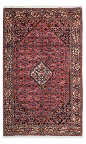 Persisk tæppe - Bijar - 232 x 141 cm - rød
