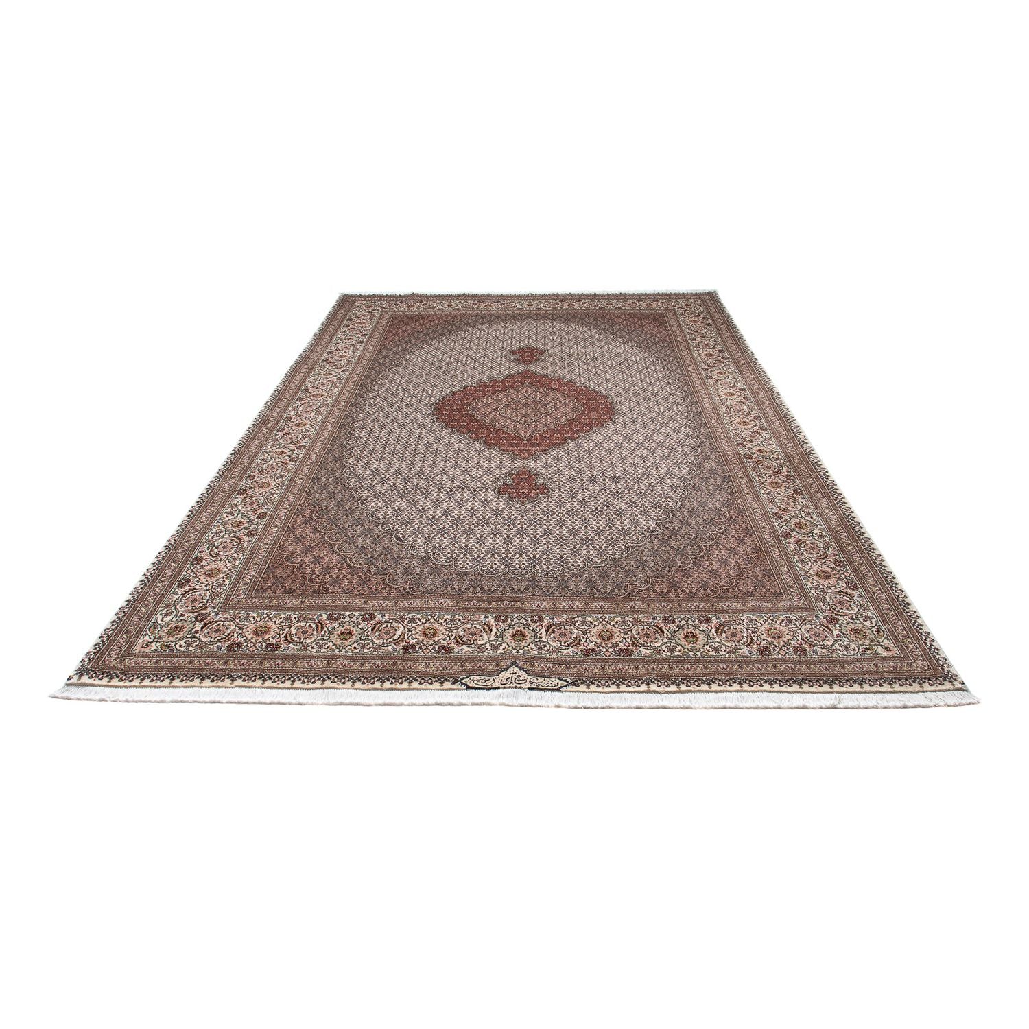 Persisk tæppe - Tabriz - 307 x 202 cm - brun