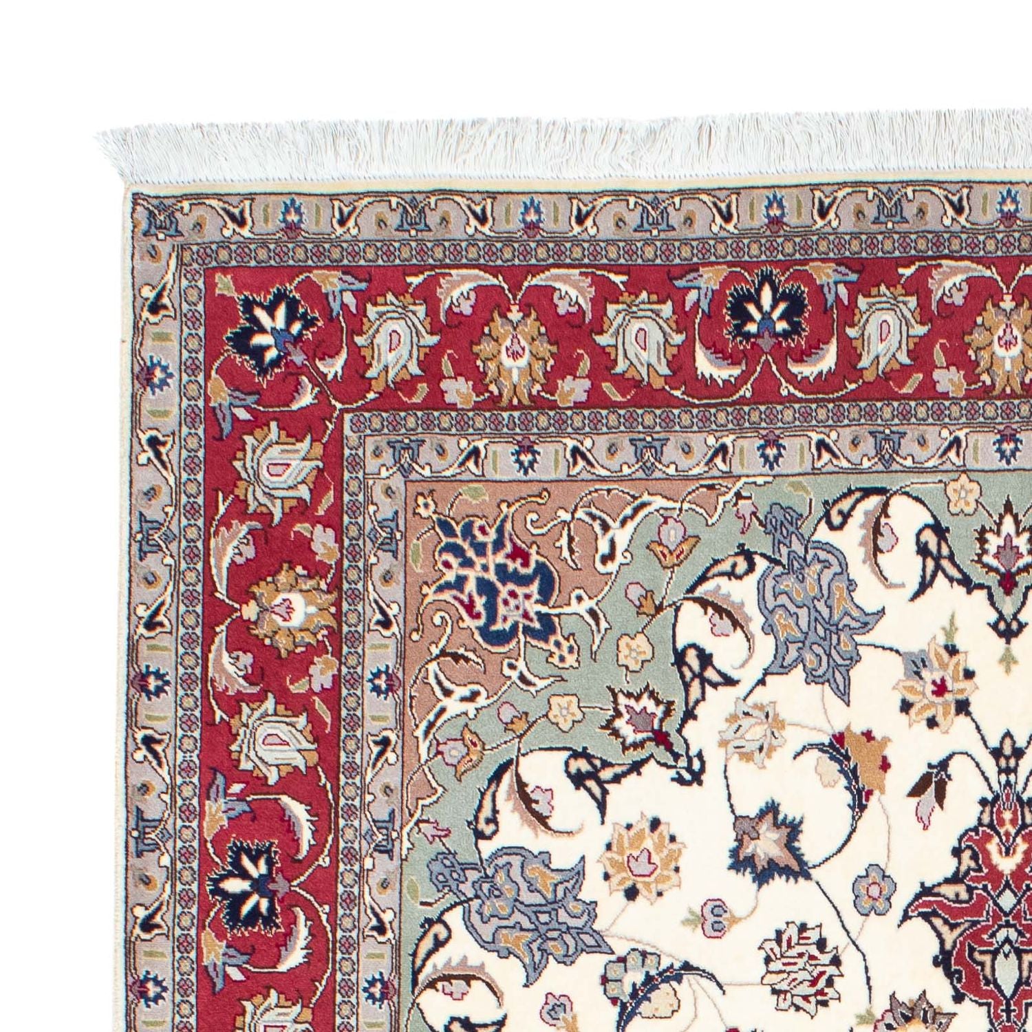 Persisk tæppe - Tabriz - Royal - 206 x 154 cm - beige