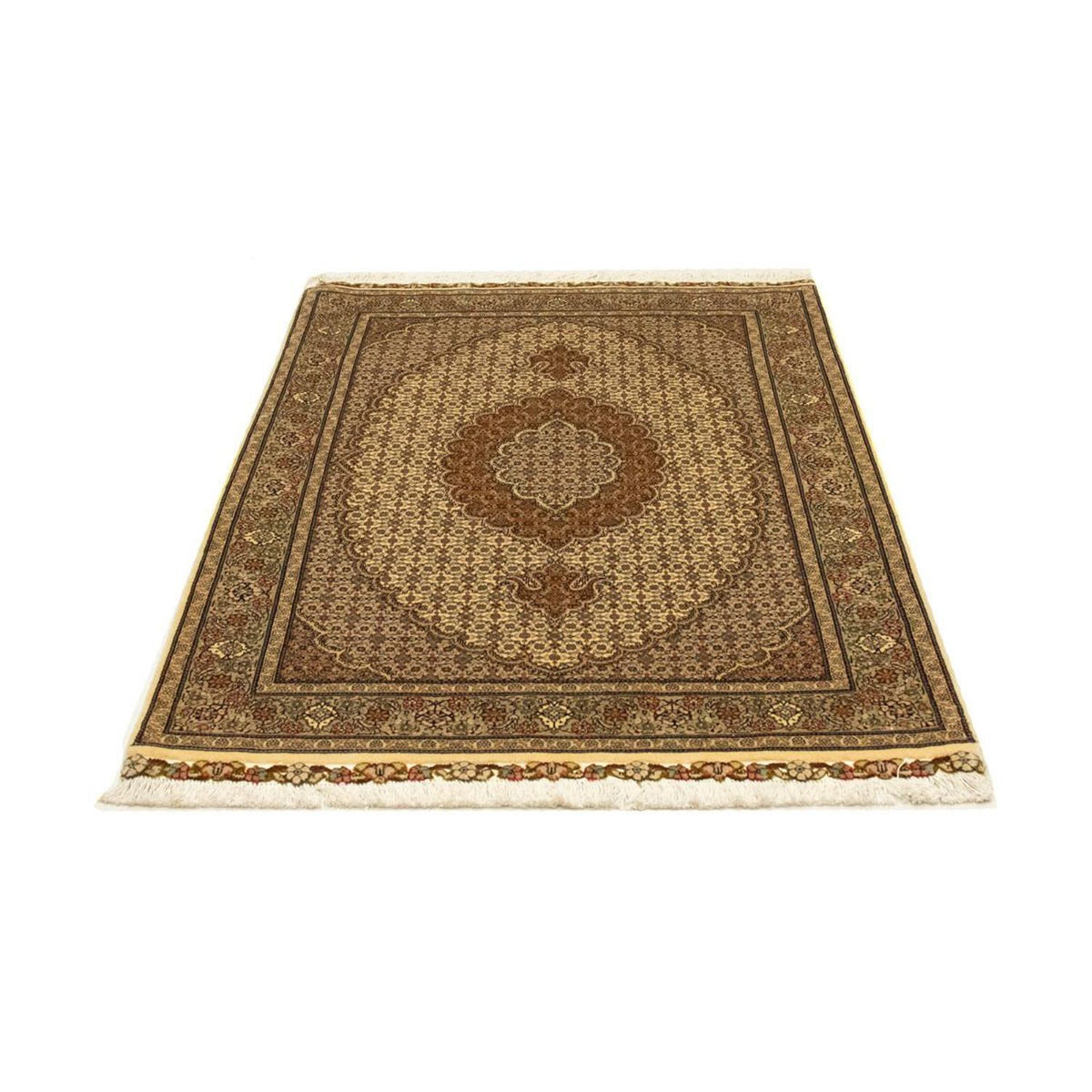 Persisk tæppe - Tabriz - Royal - 154 x 106 cm - beige