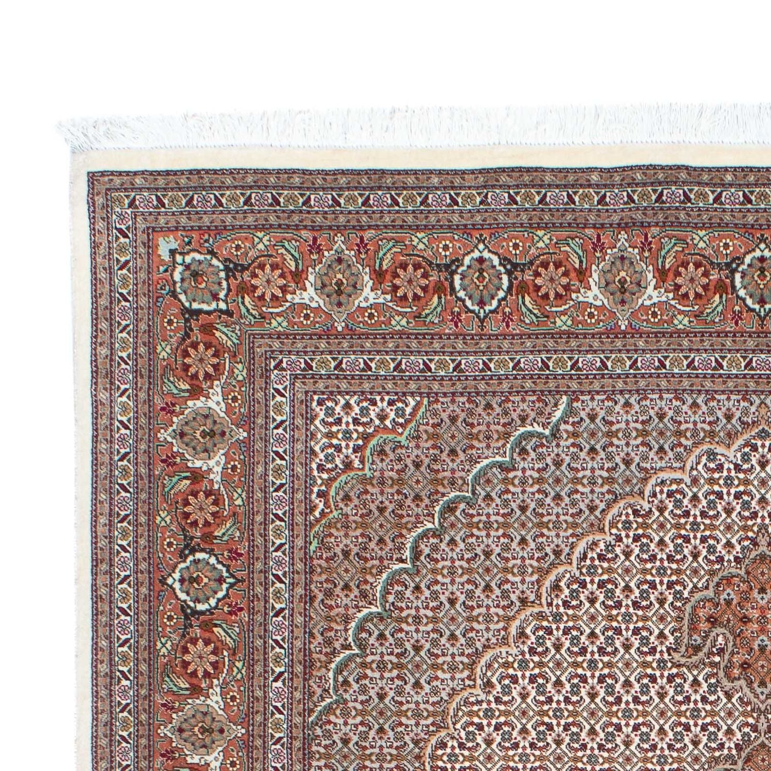 Persisk tæppe - Tabriz - 203 x 153 cm - beige