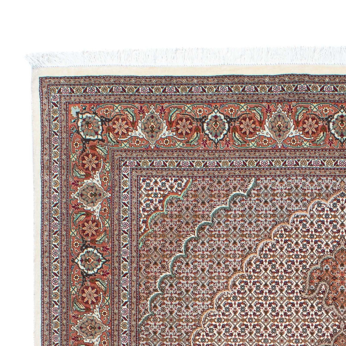 Persisk tæppe - Tabriz - 203 x 153 cm - beige