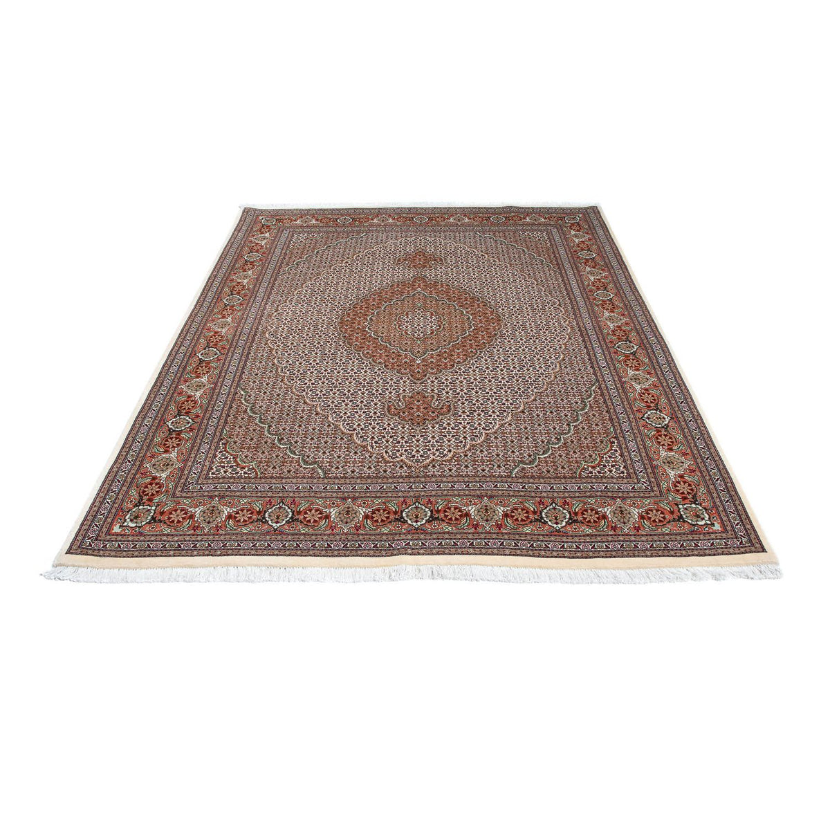 Persisk tæppe - Tabriz - 203 x 153 cm - beige