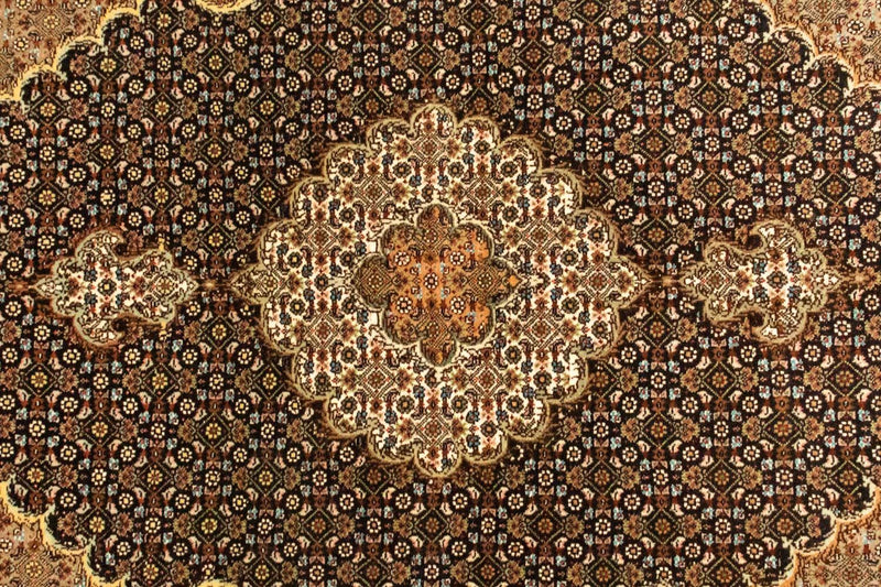 Persisk tæppe - Tabriz - Royal - 150 x 105 cm - mørkeblå