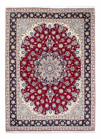 Persisk tæppe - Tabriz - Royal - 207 x 155 cm - mørkerød
