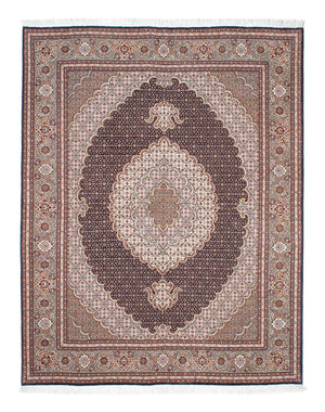 Persisk tæppe - Tabriz - 187 x 150 cm - lys brun
