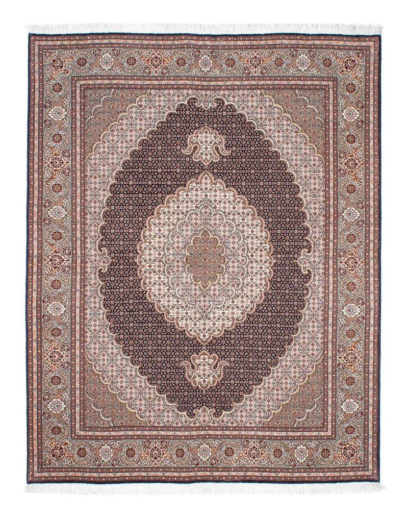 Persisk tæppe - Tabriz - 187 x 150 cm - lys brun