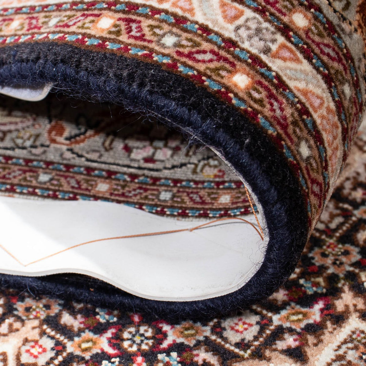 Persisk tæppe - Tabriz - 187 x 150 cm - lys brun