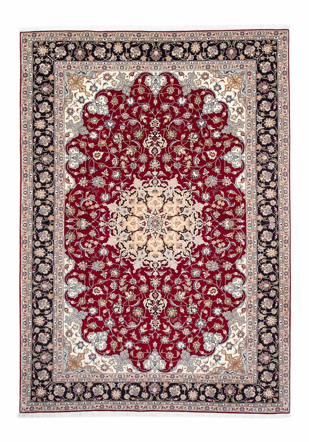 Persisk tæppe - Tabriz - Royal - 305 x 205 cm - mørkerød