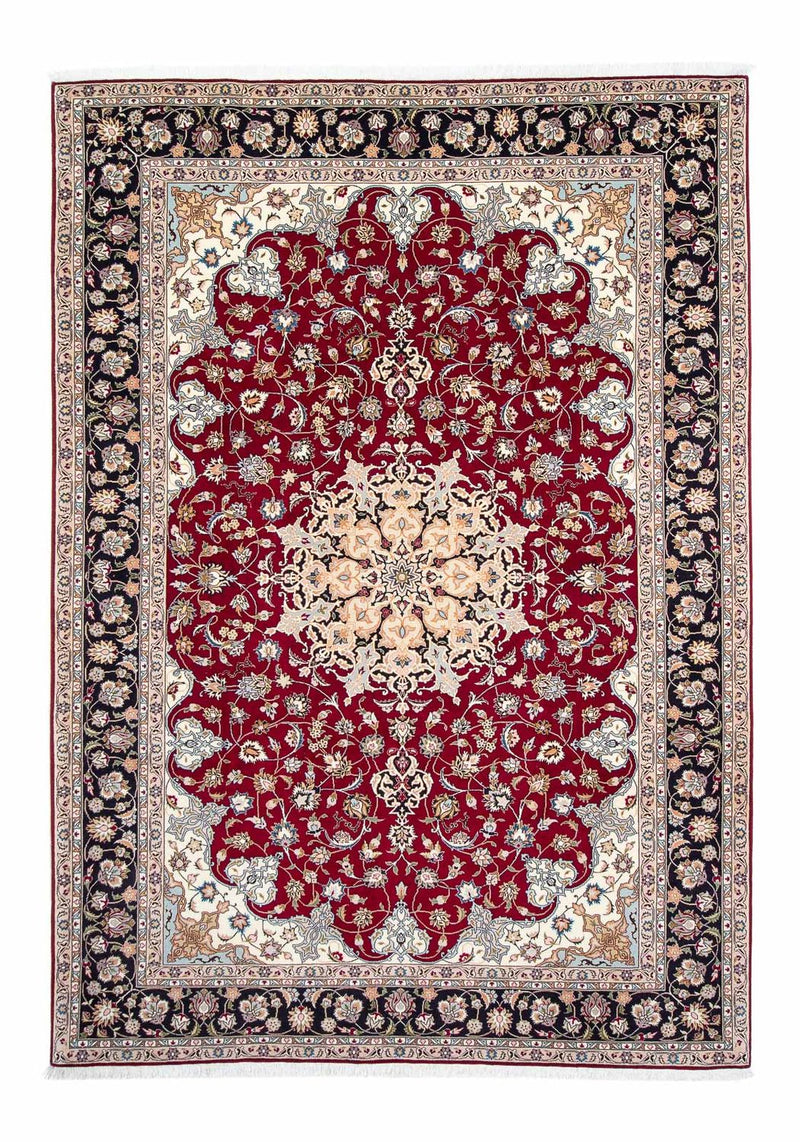 Persisk tæppe - Tabriz - Royal - 305 x 205 cm - mørkerød